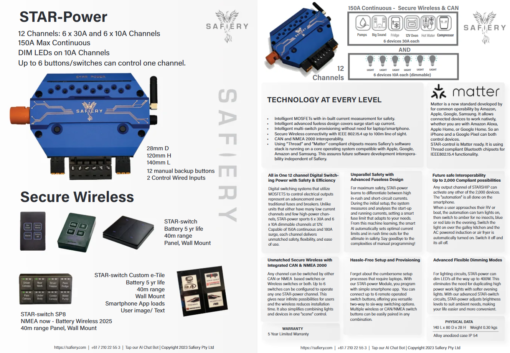 STAR-power wireless 6x35A or 6x10A Channel Controller with MATTER - Image 3